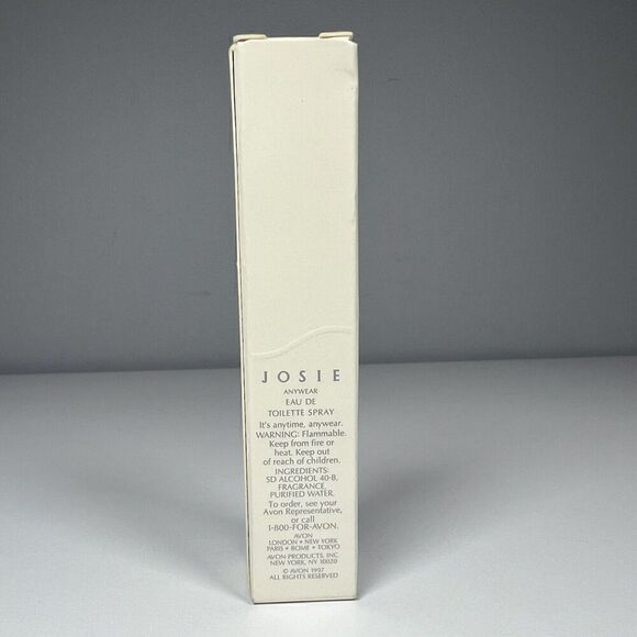 Avon Josie Natori .5 Fl. oz Anywear Eau De Toilette Spray 2/3 Full - Picture 4 of 5